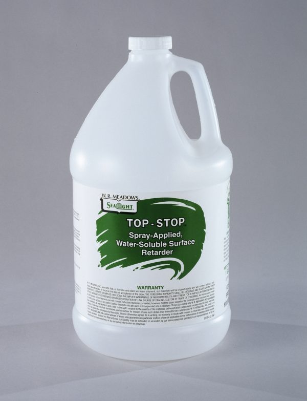 Top-Stop concrete surface retarder container