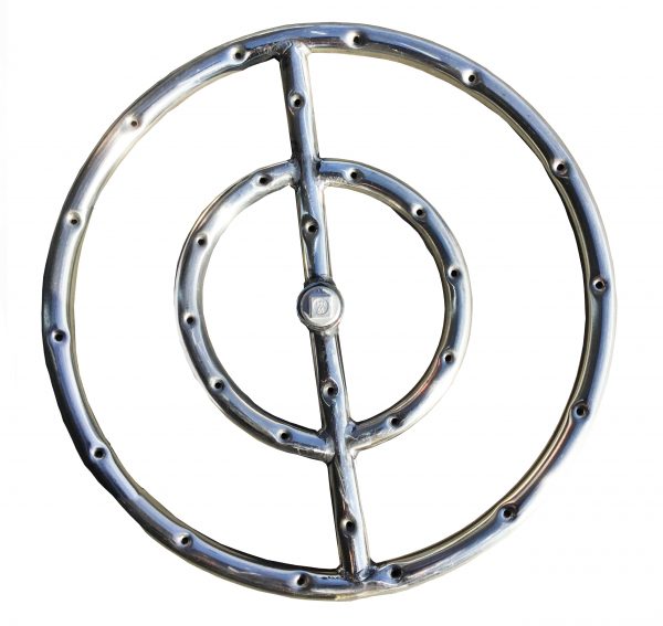 Stainless steel fire ring burner