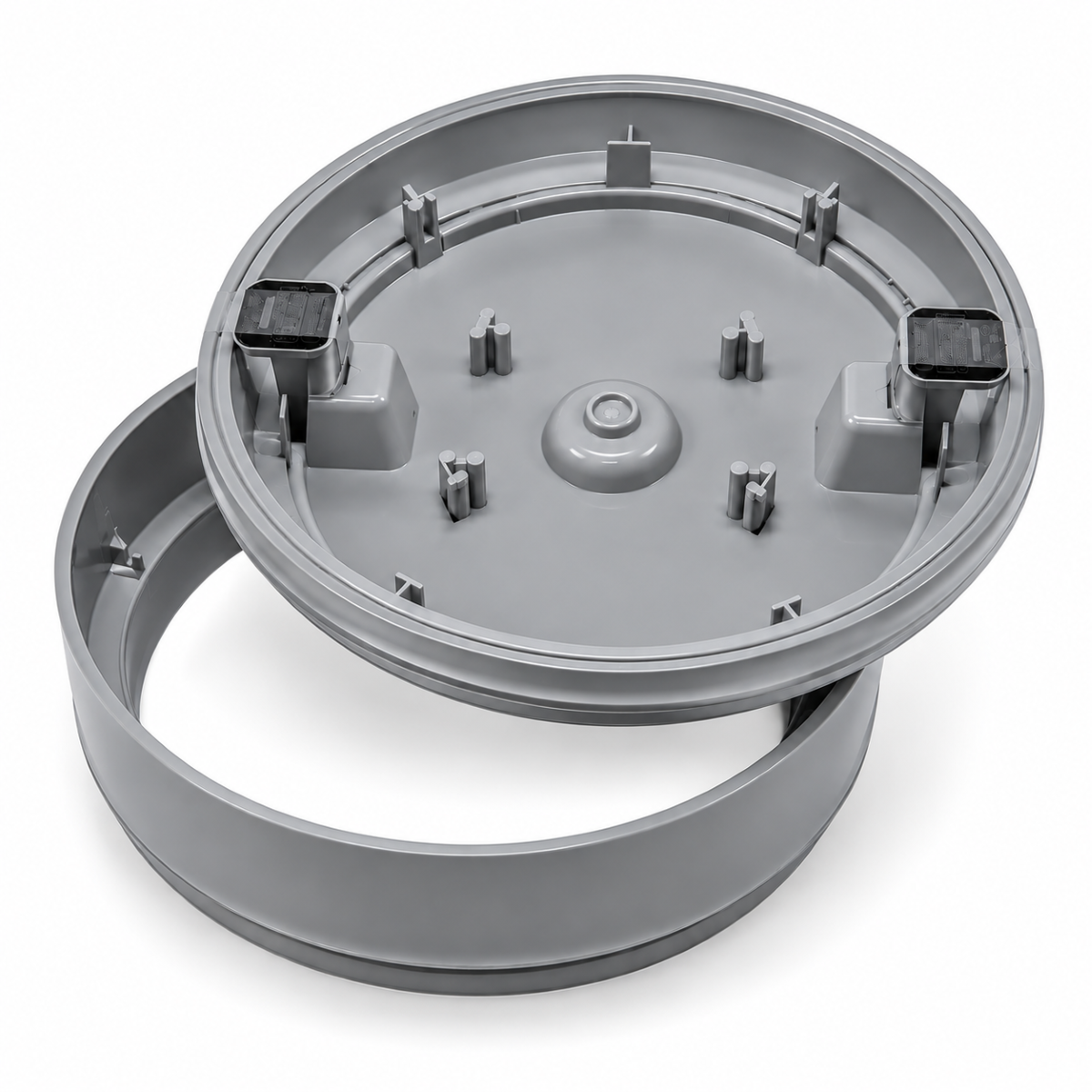PouraLid 10" round skimmer cover in grey
