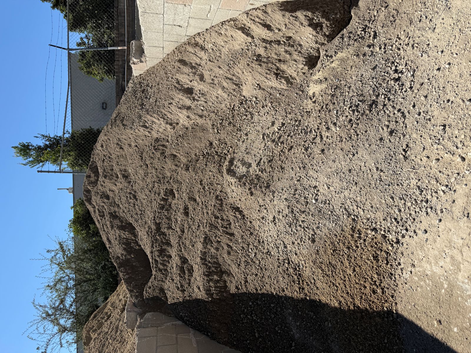 Road base aggregate at the Simi Pacific yard