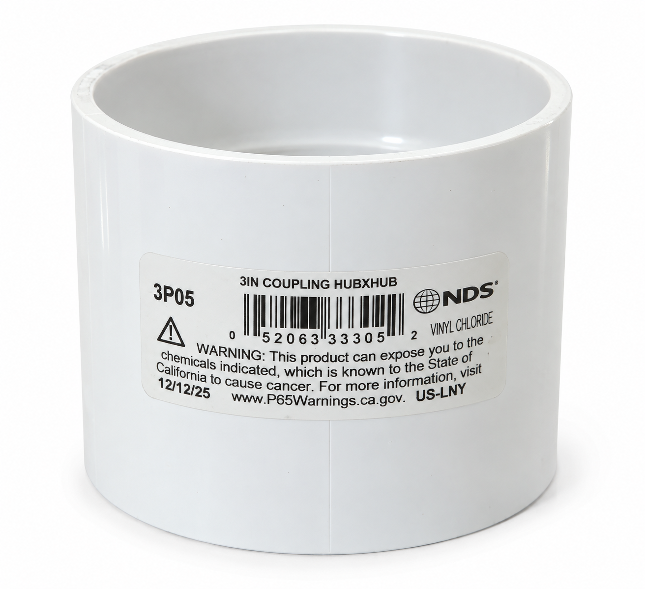 PVC drain pipe coupling