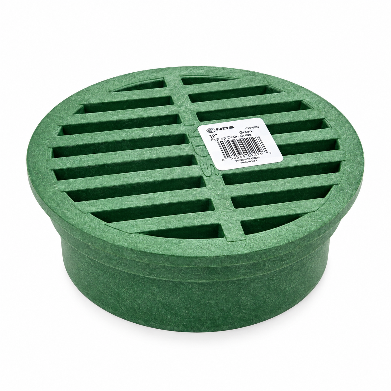 Round green drain grate